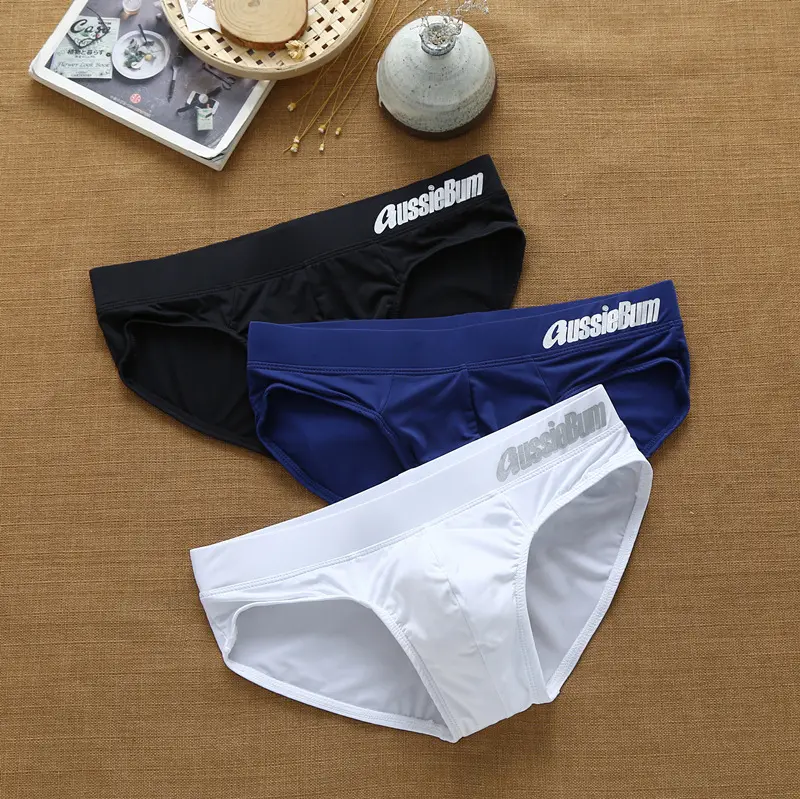 Men's Triangle Milk Silk Low Waist Elastic
