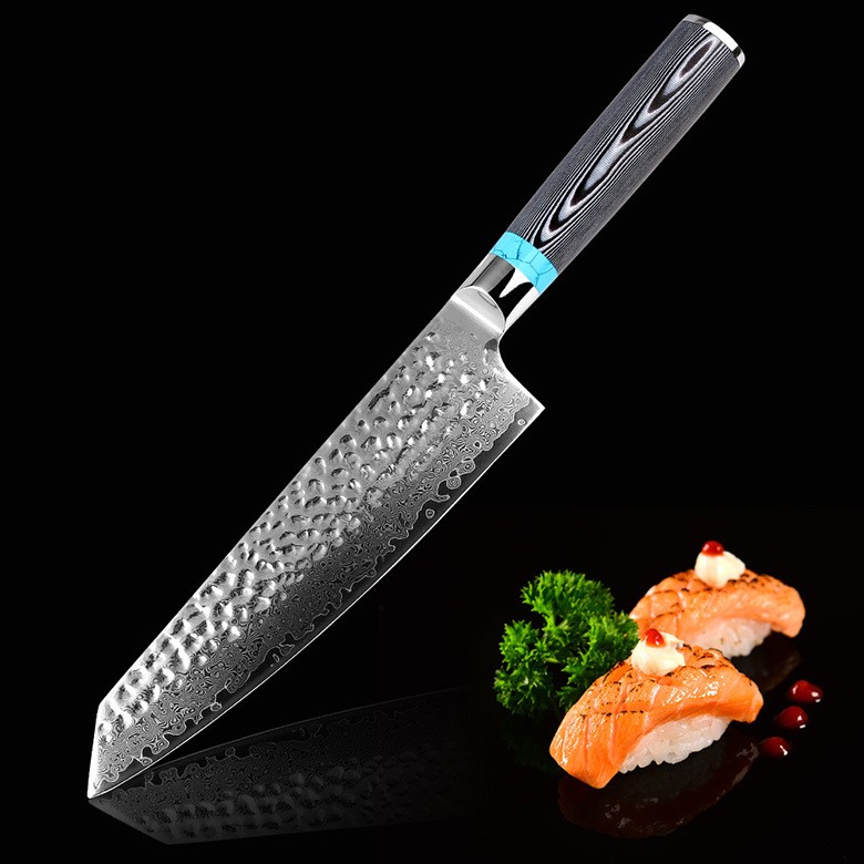 Title 4, 8 inch forged Damascus chef knife