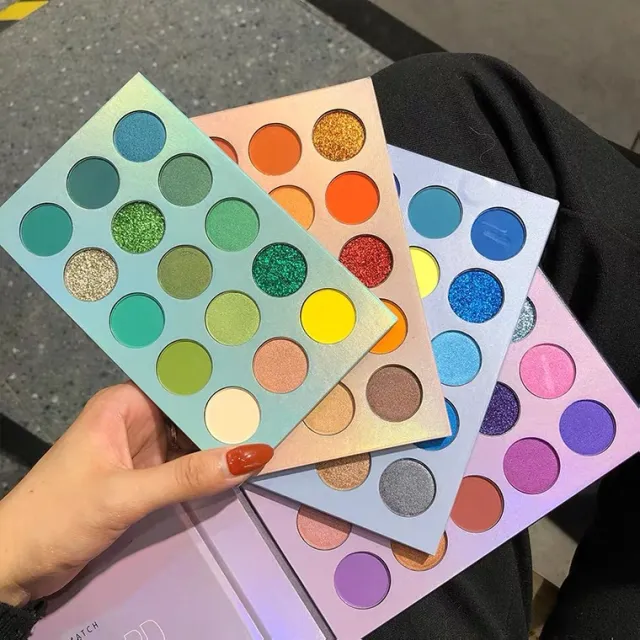 Sixty color Rotating Eyeshadow Palette Pearly Matte Glitter Easy To Color 60Colors - Shop at LoveMi