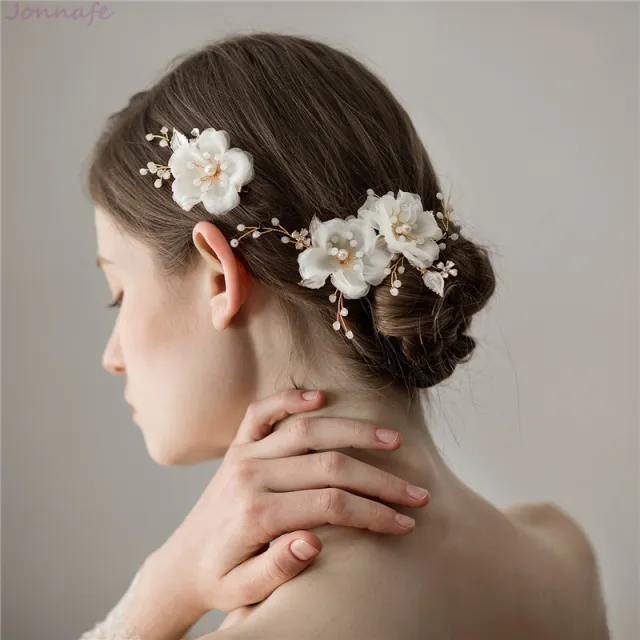 Women's Chiffon Flower Hairpin Suit Gold - Shop at LoveMi
