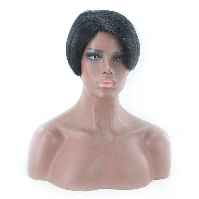 Short Bob Wig Lace Frontal Wigs For Black Women Human Hair Black - Shop at LoveMi