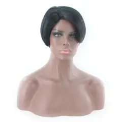 Short Bob Wig Lace Frontal Wigs For Black Women Human Hair - Black - View 1