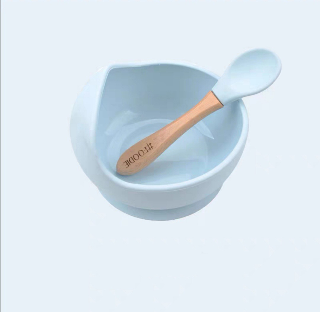 Baby Silicone Suction Cup Complementary Food Bowl Set