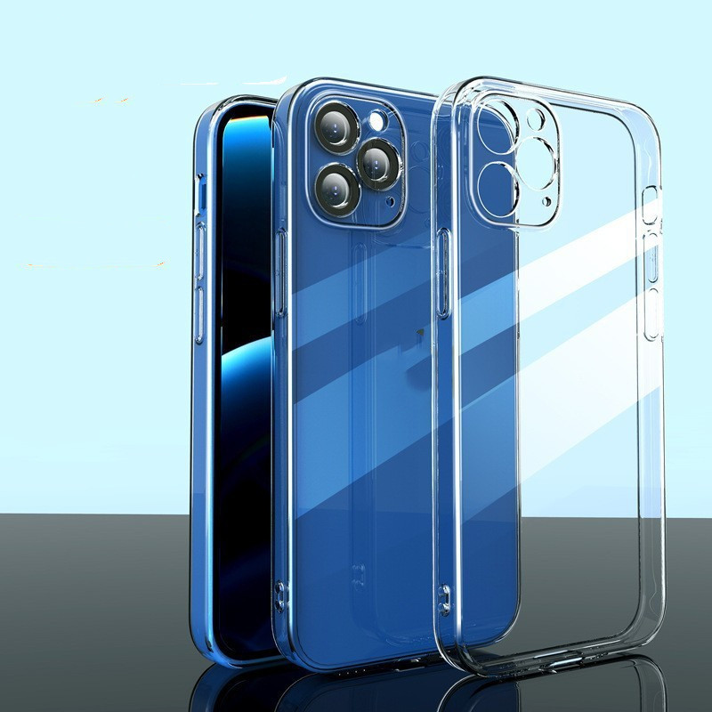 Phone Case Transparent TPU All-Inclusive Silicone Protective Cover