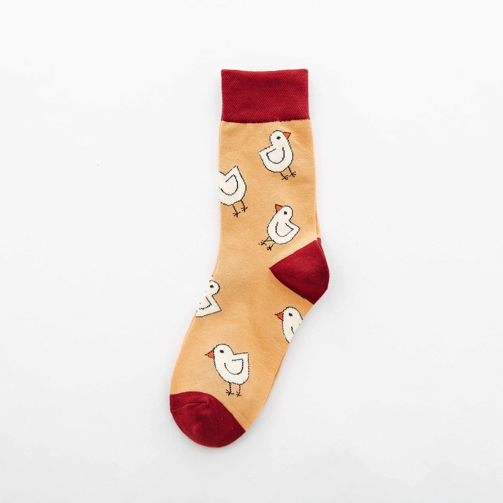 Title 12, Fruit tube womens socks with Jacquard cartoon ...