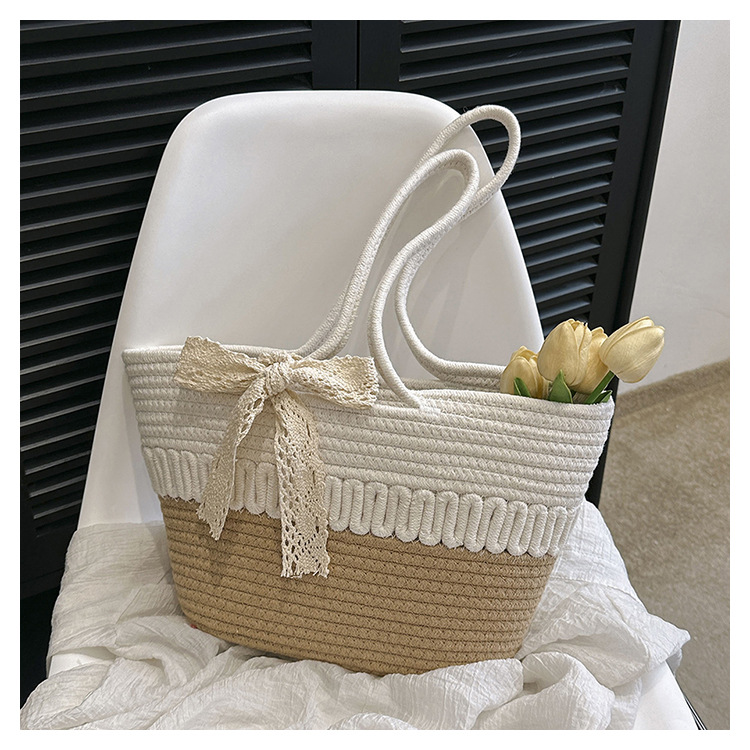 Title 11, Large Capacity Woven Fashion Gentle Elegant Han...