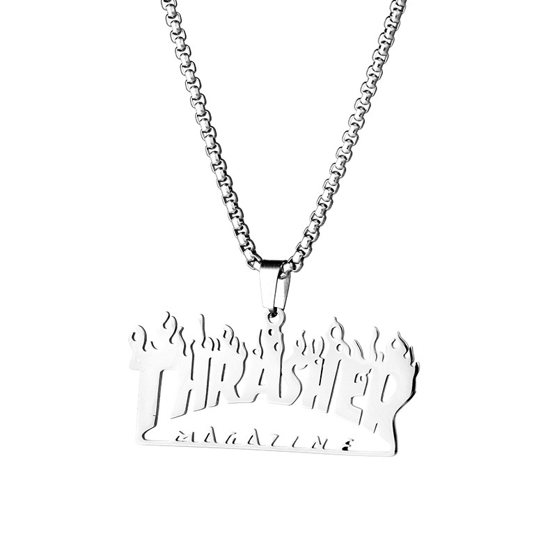 All-match Letter Hip-hop Necklace Trendy Street Pendant Accessories Pendant