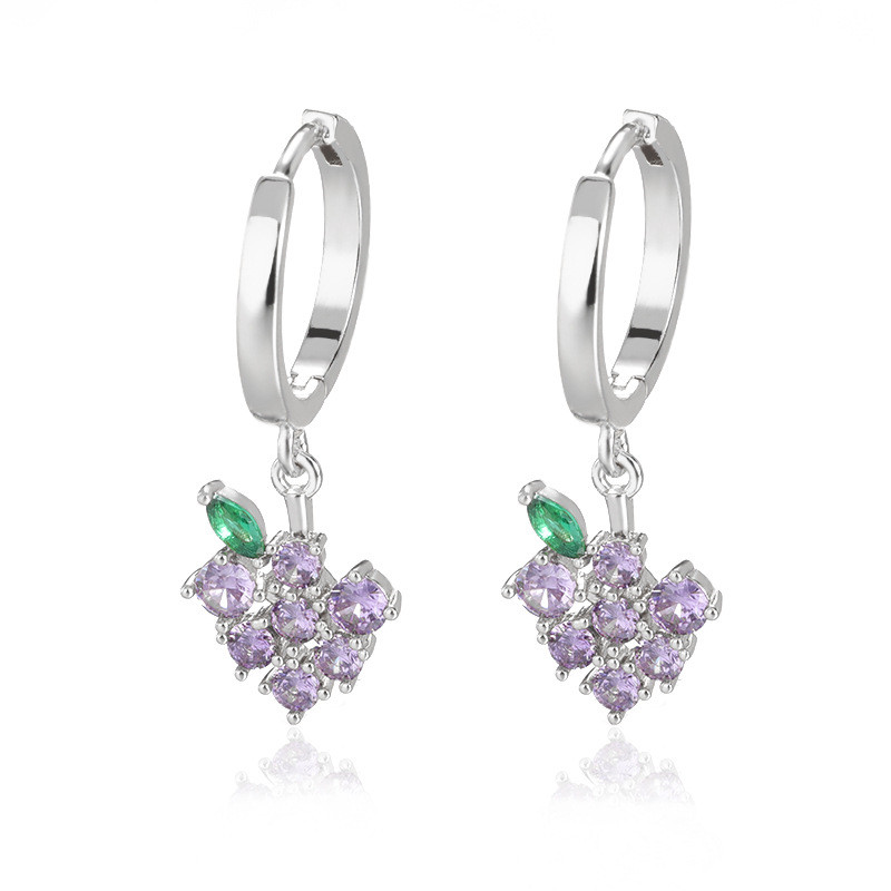 Grape Cherry Pineapple Fruit Earrings