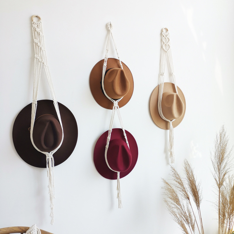 Hand-woven Nordic Hat Storage Rack