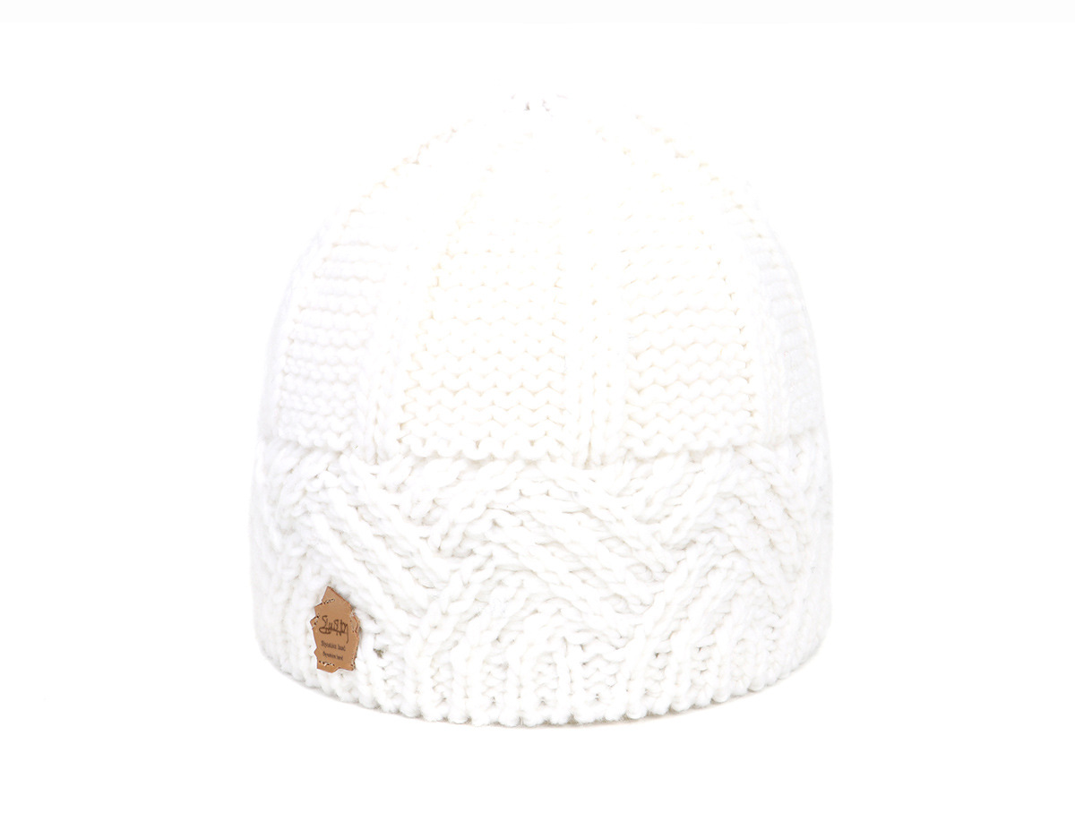 Women's Warm Plush Thickened Wool Ball Knitted Hat