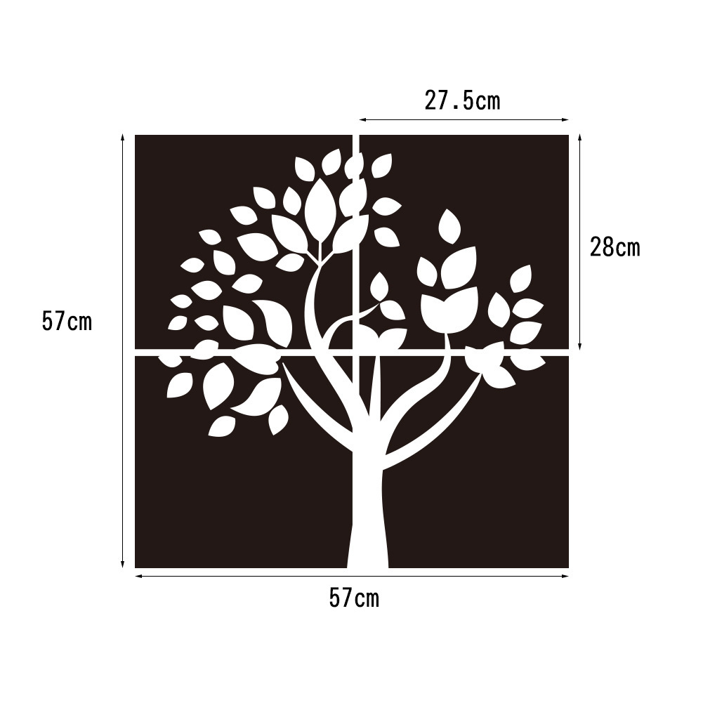 Acrylic Large Crystal Mirror Tree Background Wall, picture 4 of 5