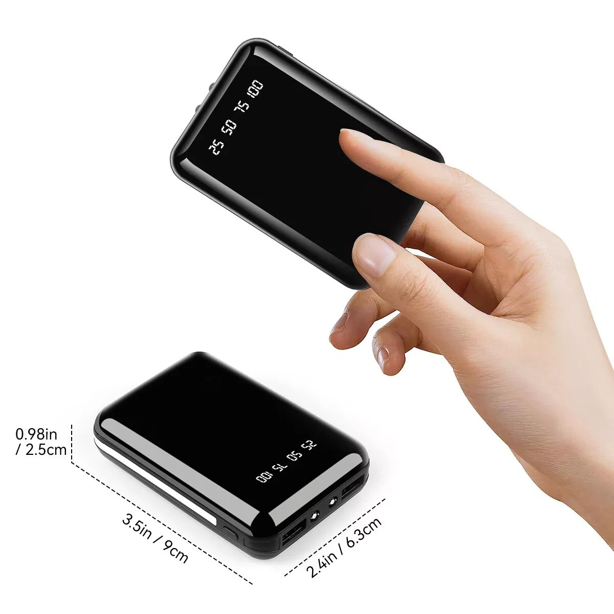 Power Bank Portable Fast Charger Battery Pack 2USB For Mobile Phone