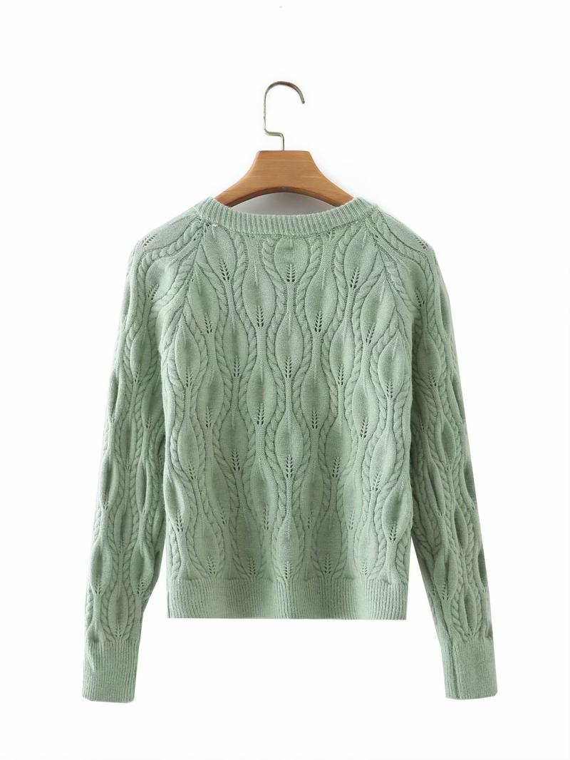 Street Fashion Casual Simple Eight-strand Knitted Knitted Jacket