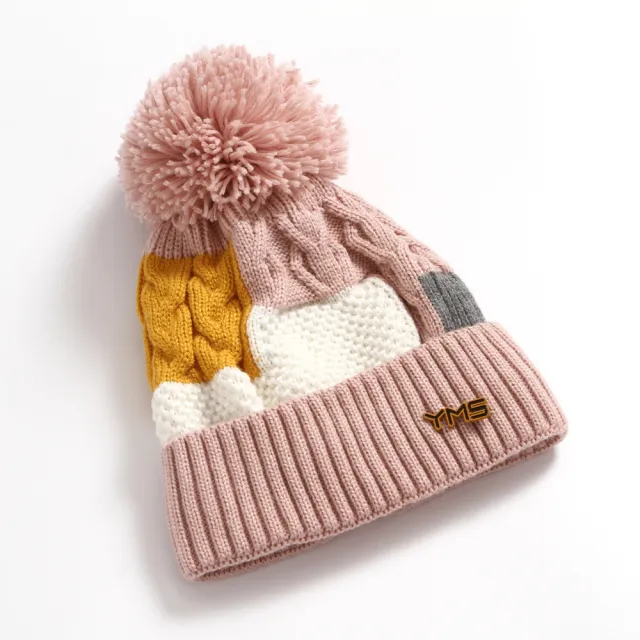 Women's Fashion Wool Fleece Warm Square Color Hat Pink - Shop at LoveMi