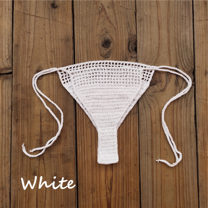 Title 4, Handmade Crochet Bikini Bottoms, Cotton Sunbath...