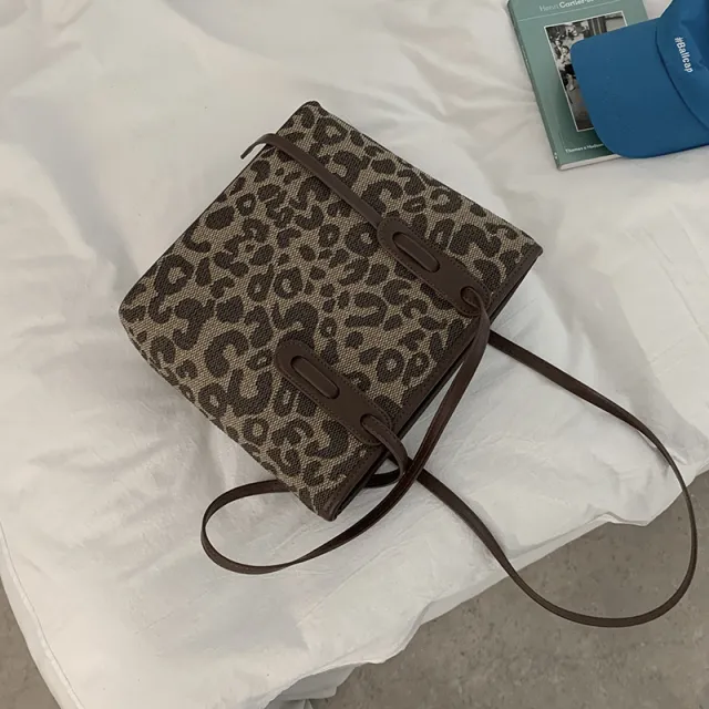 Large Bag Female Trendy Fashion Lattice Tote Coffee - Shop at LoveMi