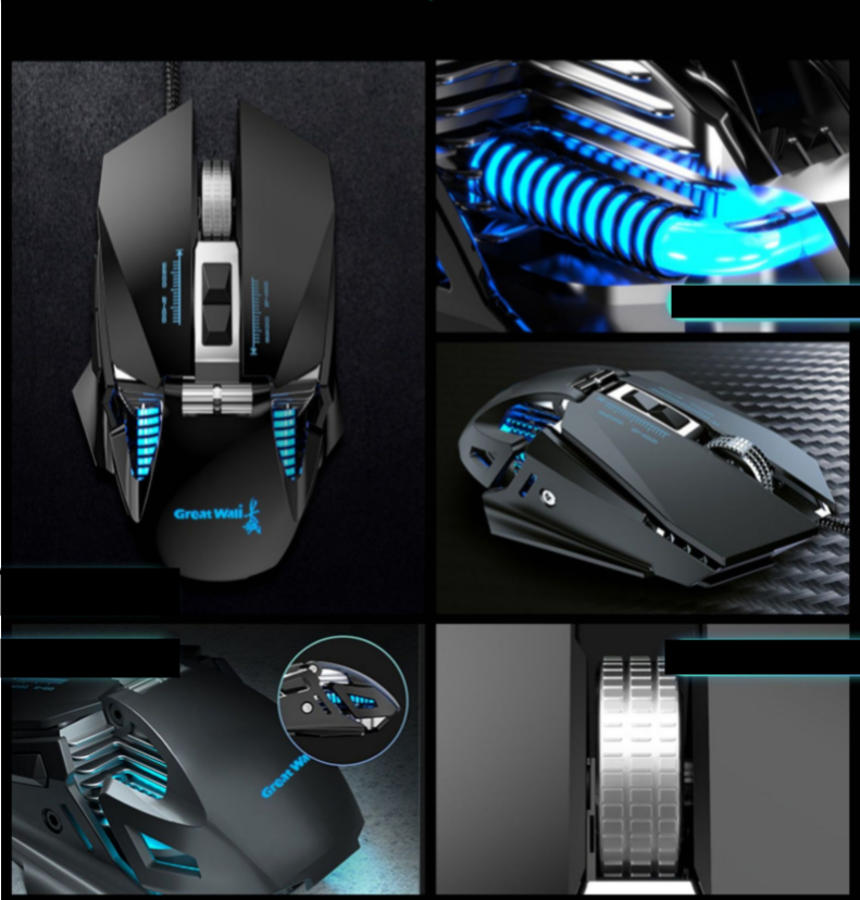 Dedicated mus til Mechanical Gaming Wired Games - Miniatyr 6