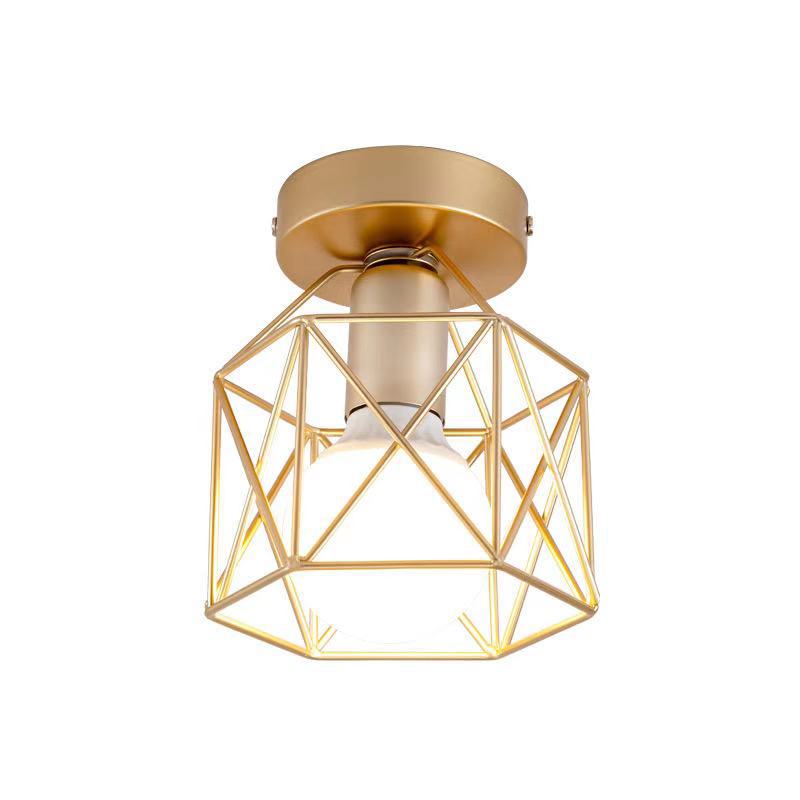 Golden ceiling lamp