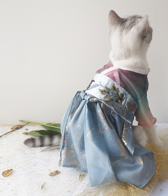 Title 4, Ropa Hanfu para Gatos Brisa Primaveral, Sección...