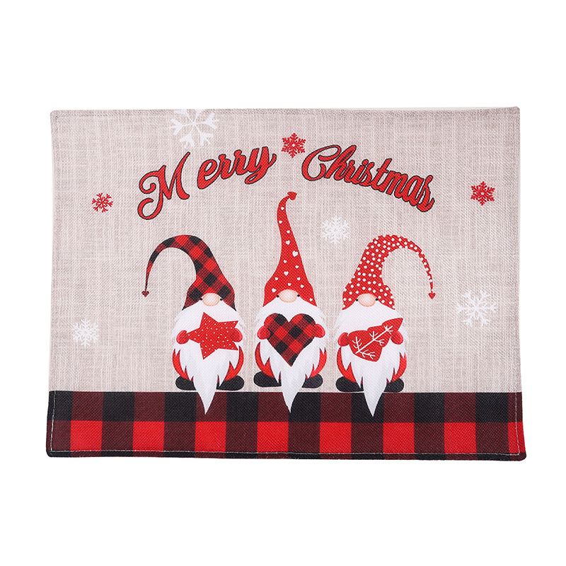 Title 4, Christmas Creative Cute Forest People Table Mat