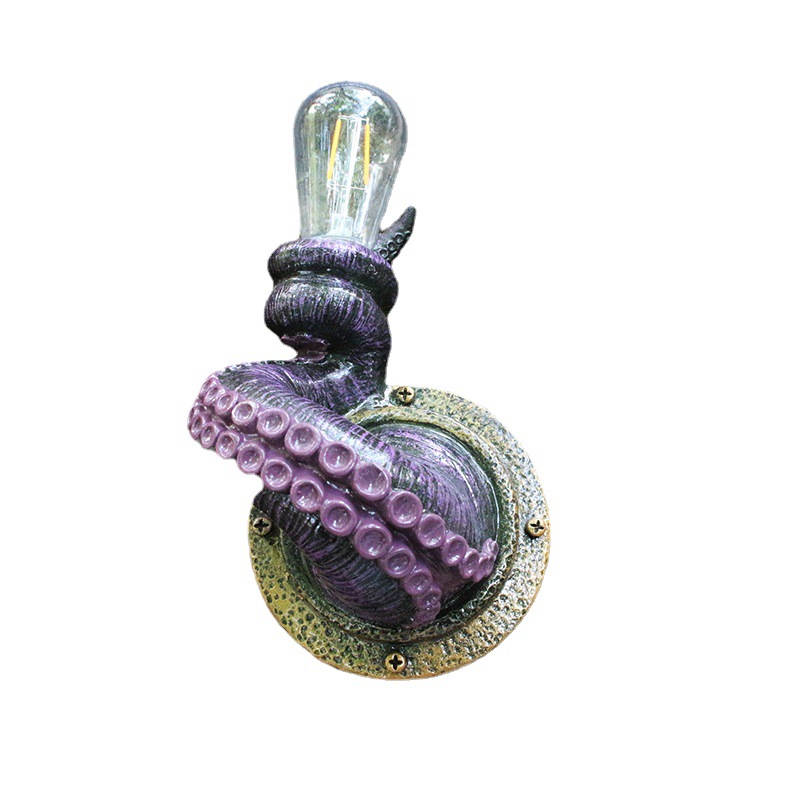 مصباح حائطي بتصميم قلادة إبداعية لمحاكاة الحيوانات للزينة المنزلية والحدائق