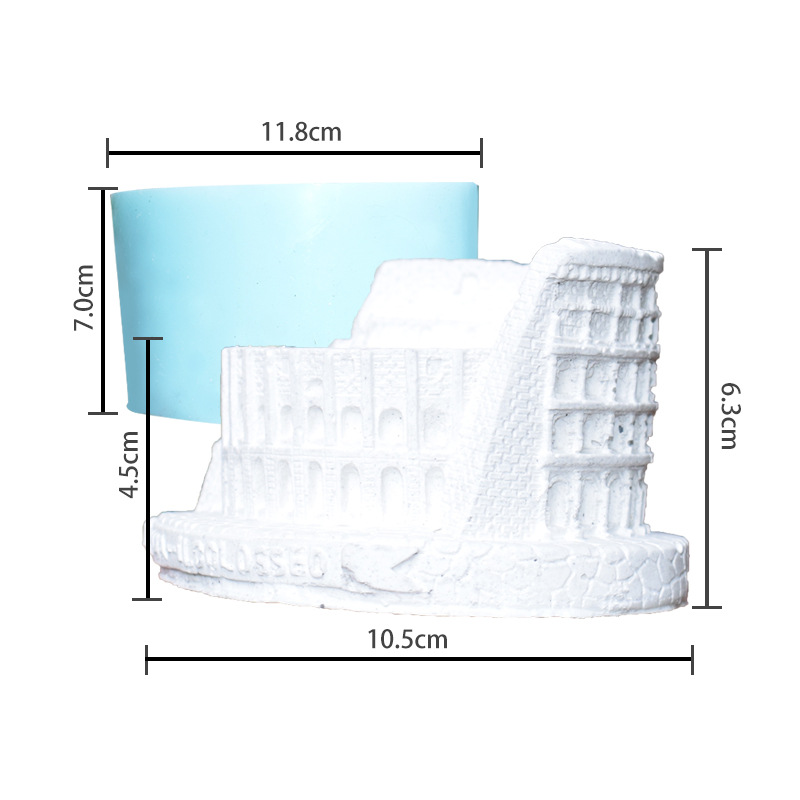 Title 2, Fair-faced Concrete Cement Italian Colosseum Or...