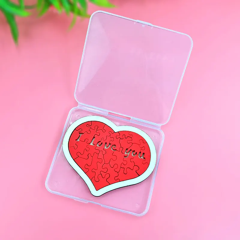 Wooden Love Puzzle For Children's Creative Decompression