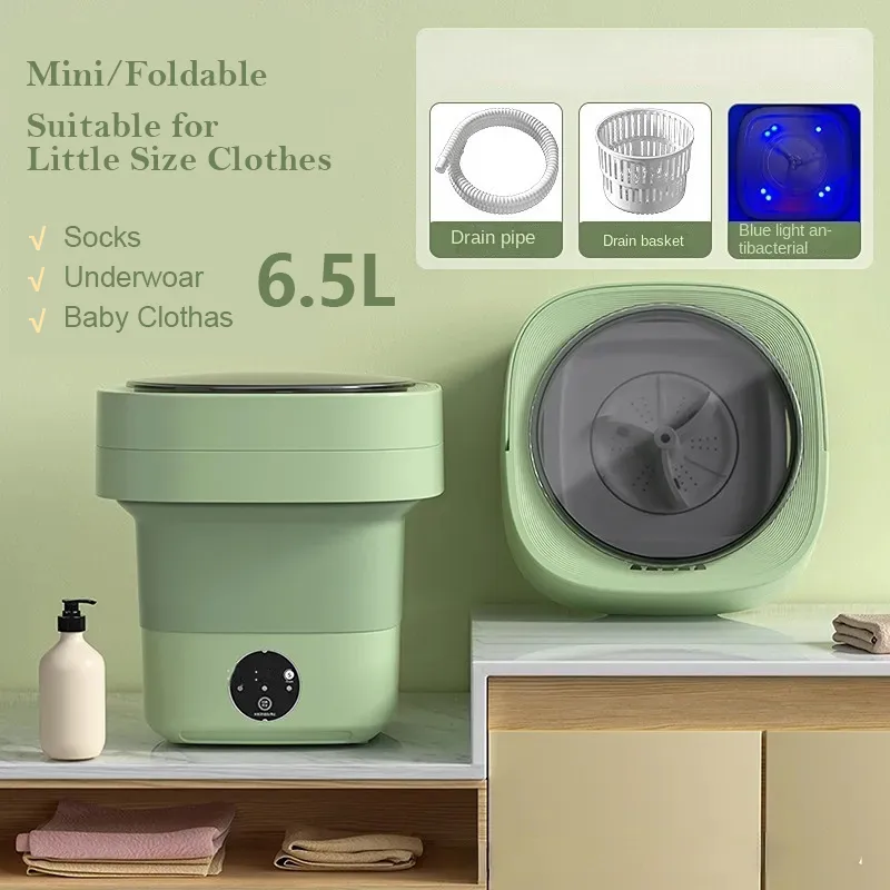 Mini Foldable Washing Machine Portable Socks Underwear Panties Big
