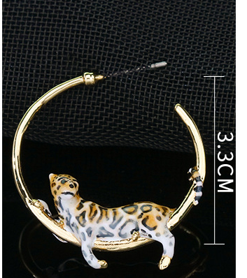 Earrings Personality Temperament Sweet Cool Style Leopard Earring Necklace