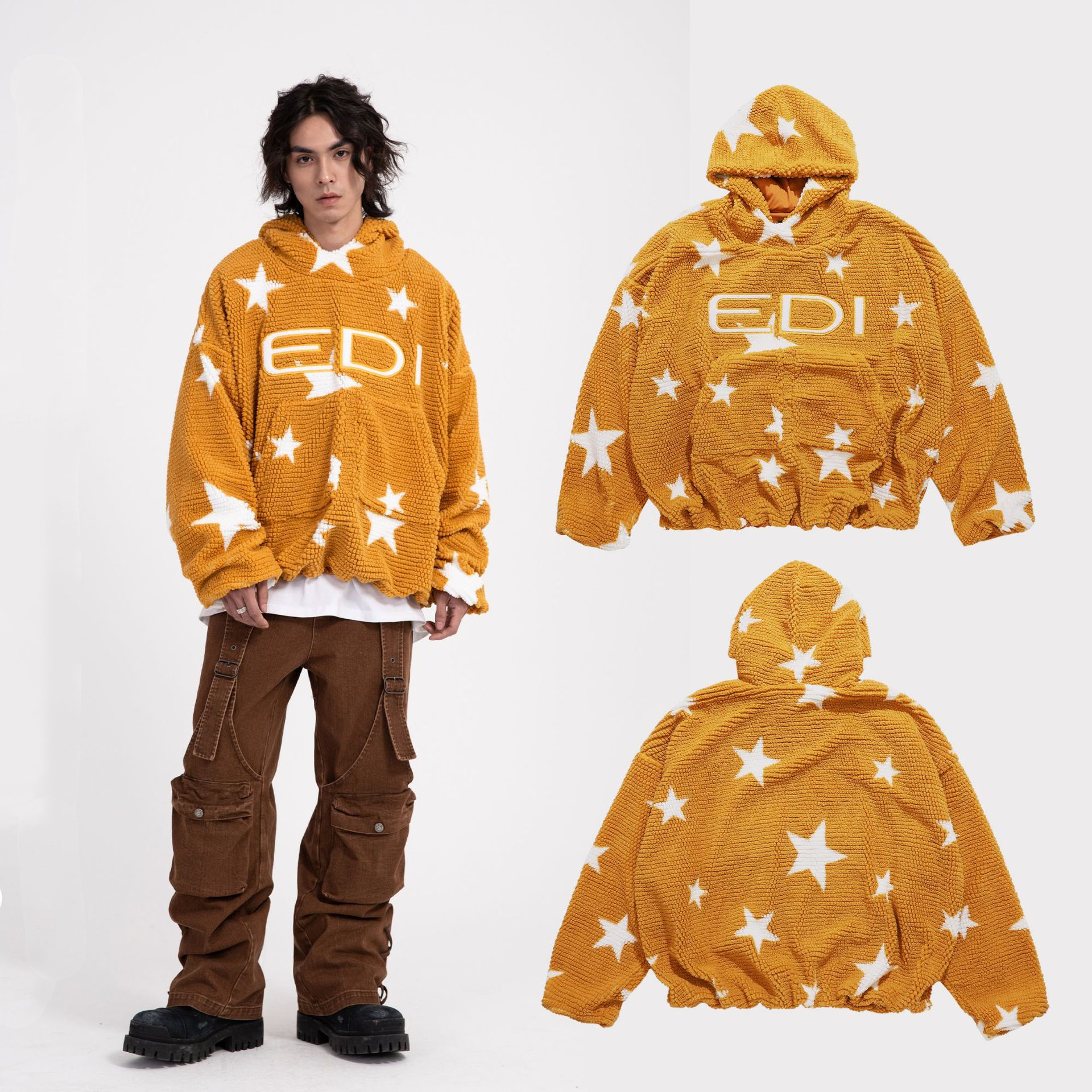 American Street Style Loose Hooded Sweater For Men And Women