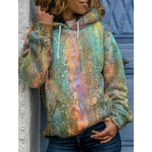 3D Sweatshirt Digital Printing Ladies Top 2Color S - Shop at LoveMi