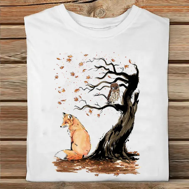 Dinosaur Animal Cartoon Print Short sleeved T shirt - Shop at LoveMi