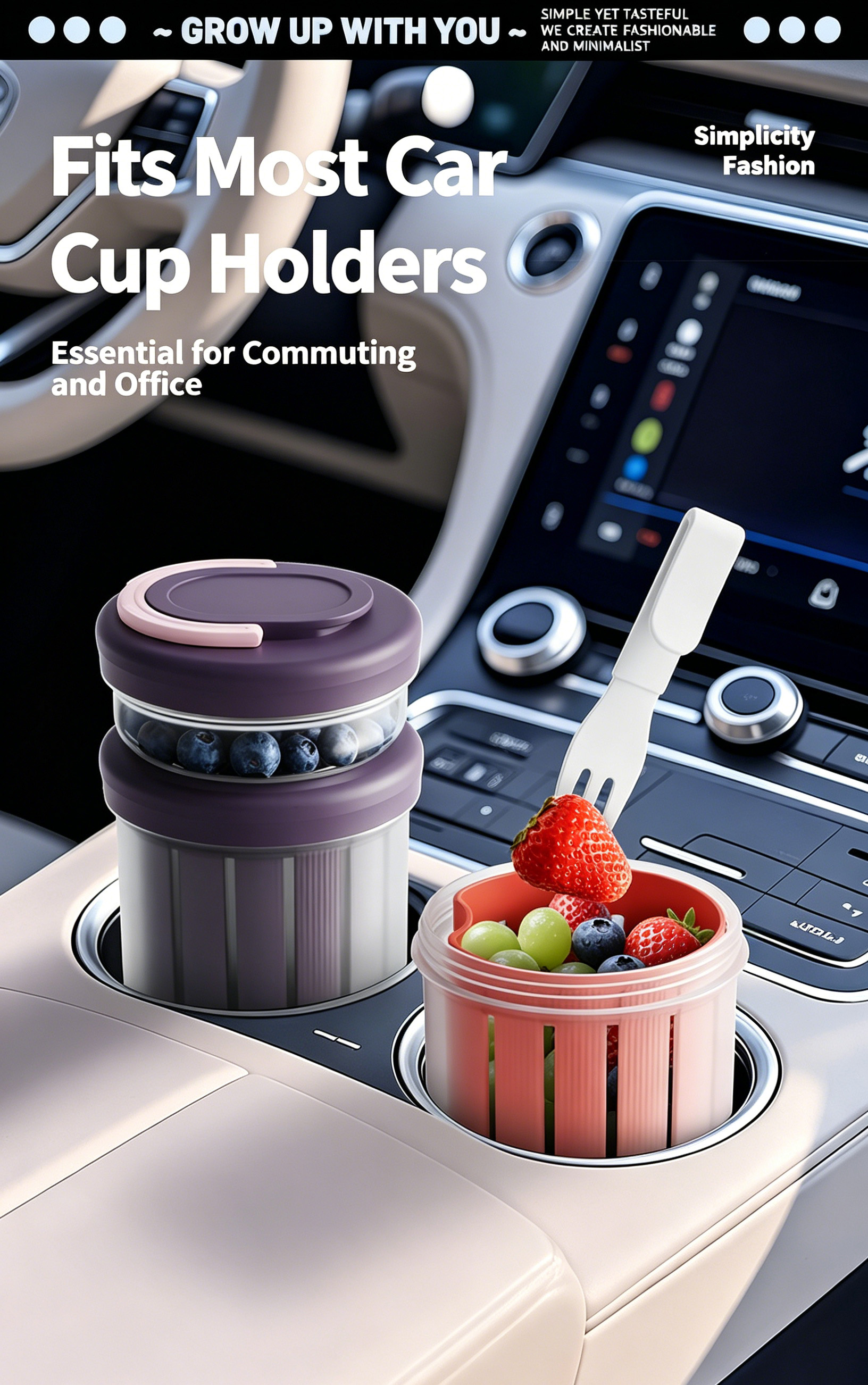 Transparent Airtight Oat Storage Jar With Lid, Portable Breakfast Cup, Ideal For Yogurt, Milkshakes & Cereal, Commuter Car Water Cup, Outdoor Salad Fo