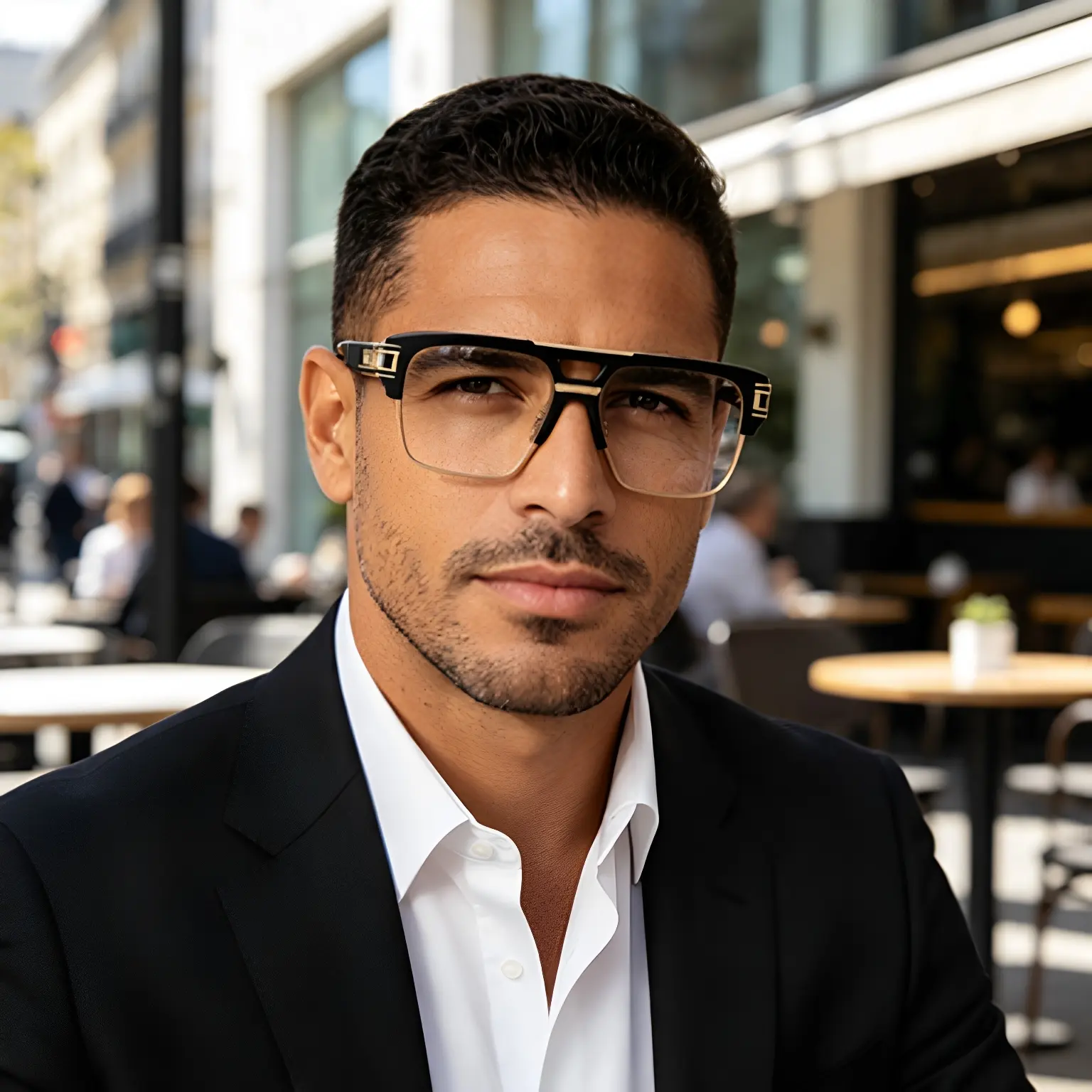 Men's Glasses For Driving, European And American Large-Frame Sunglasses For Men, High-End Retro Trendy Sun Protection And Sunshade Full-Frame Sunglasses