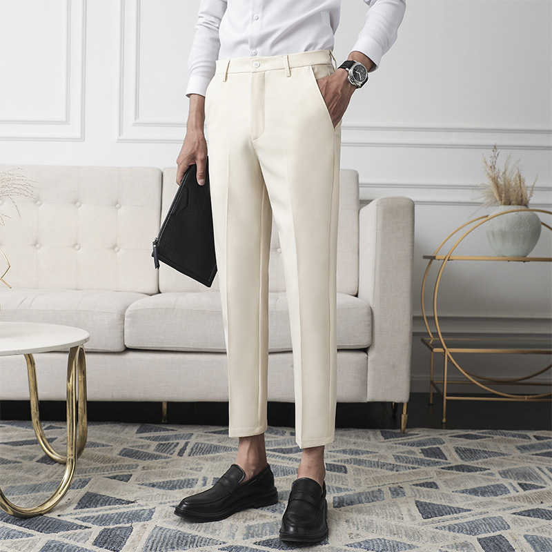 Men's Solid Color Loose Casual Pants