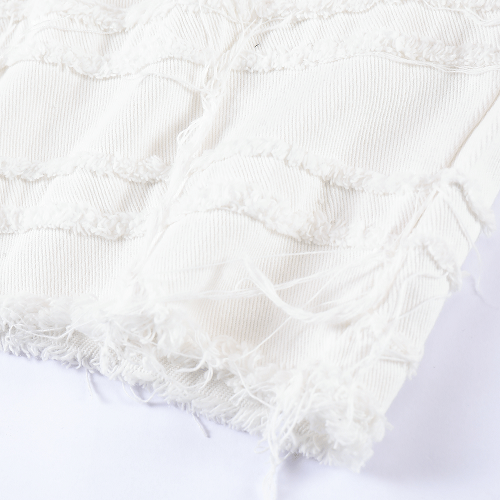 Men's Ripped Denim Shorts With A Sense Of Design