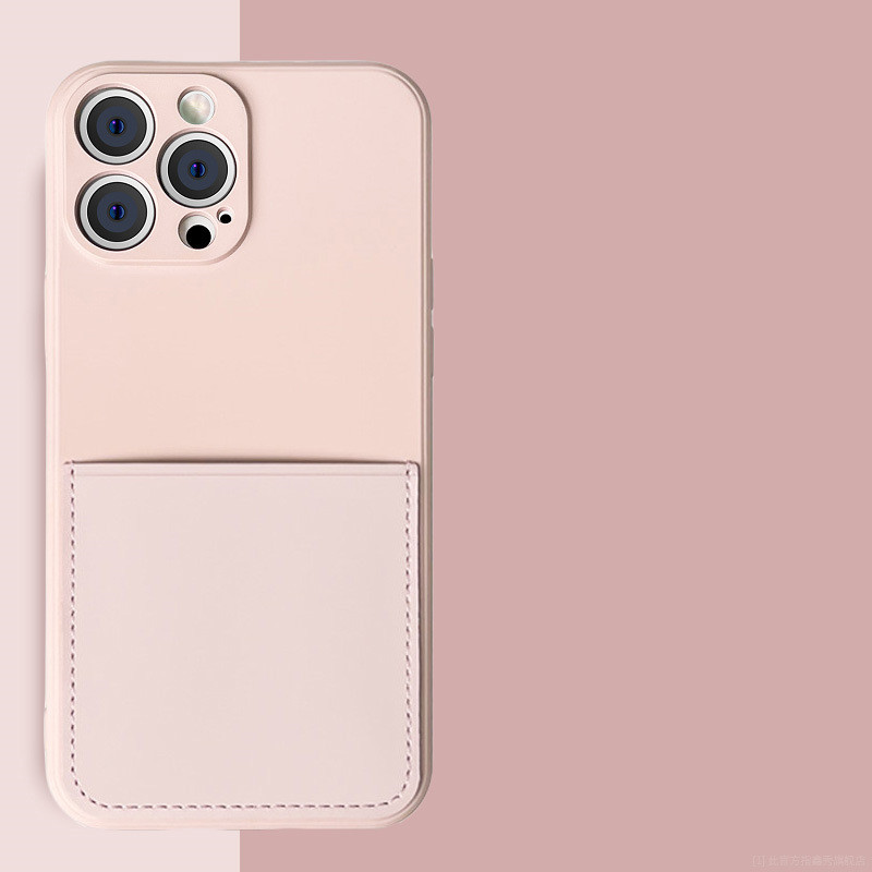 Mobile Phone Case Liquid Silicone Card New Protective Cover