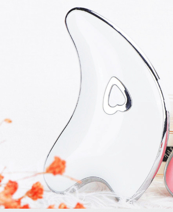 Massage facial micro-current scraping board