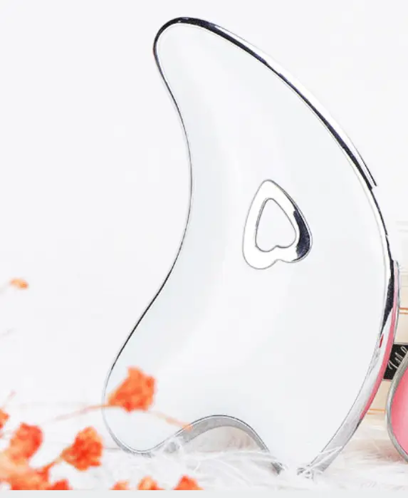 Massage facial micro-current scraping board