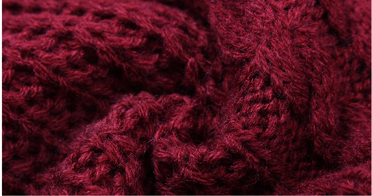 Leisure Vacation Wind Road Shoulder Sweater Autumn And Winter Warm Top