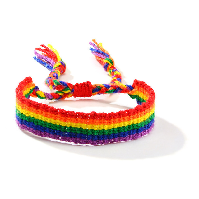 Rainbow Bracelet Weaving Handmade