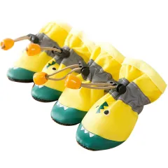 Kitten Soft Sole Small Pet Shoes - Little Yellow Crocodile - View 1