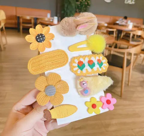 Children's Hair Accessories Net Red Hairpin Girls Bunny