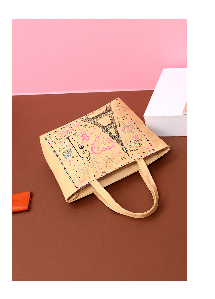 Fashion Canvas Shoulder Underarm Bag With Large Capacity