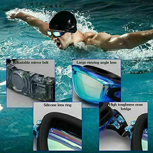 Adjustable Anti Fog Swimming Goggles Ultra-clear Vision For Men Women Kids — image 2