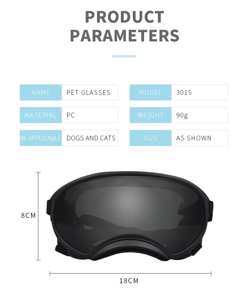 Ski Pet Dog Wind Protection Goggles Accessories – image 7