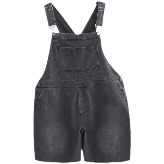 Korean Version Of The New Five minute Pants Summer Retro Loose Grey - Shop at LoveMi