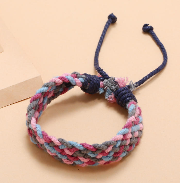 Colorful Cotton And Linen Bracelet