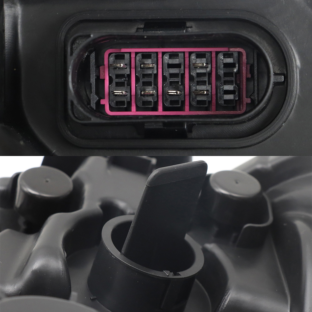 Black Headlights Compatible With Kenworth T680 2013-2021 Included Bulbs Pair