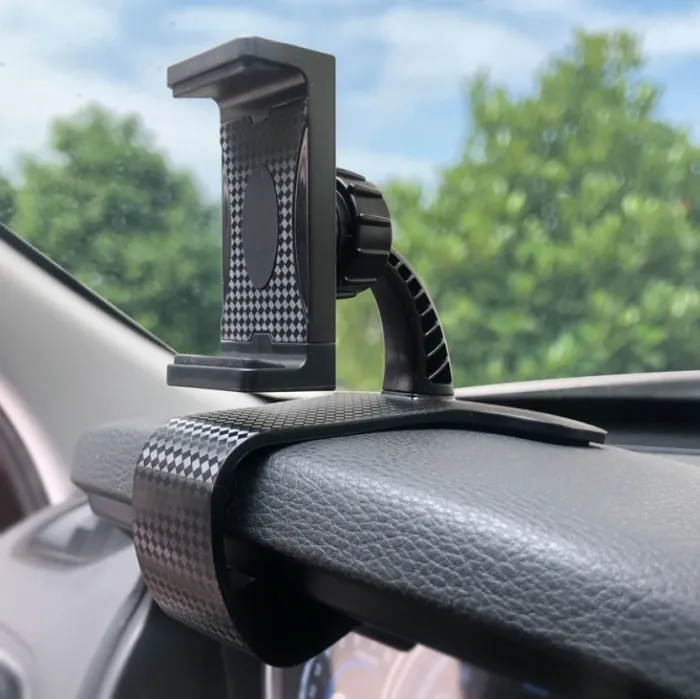 Dashboard Phone Holder for Car, Stretchable Clip Mount with 360 Degree Rotation - detail photo 1